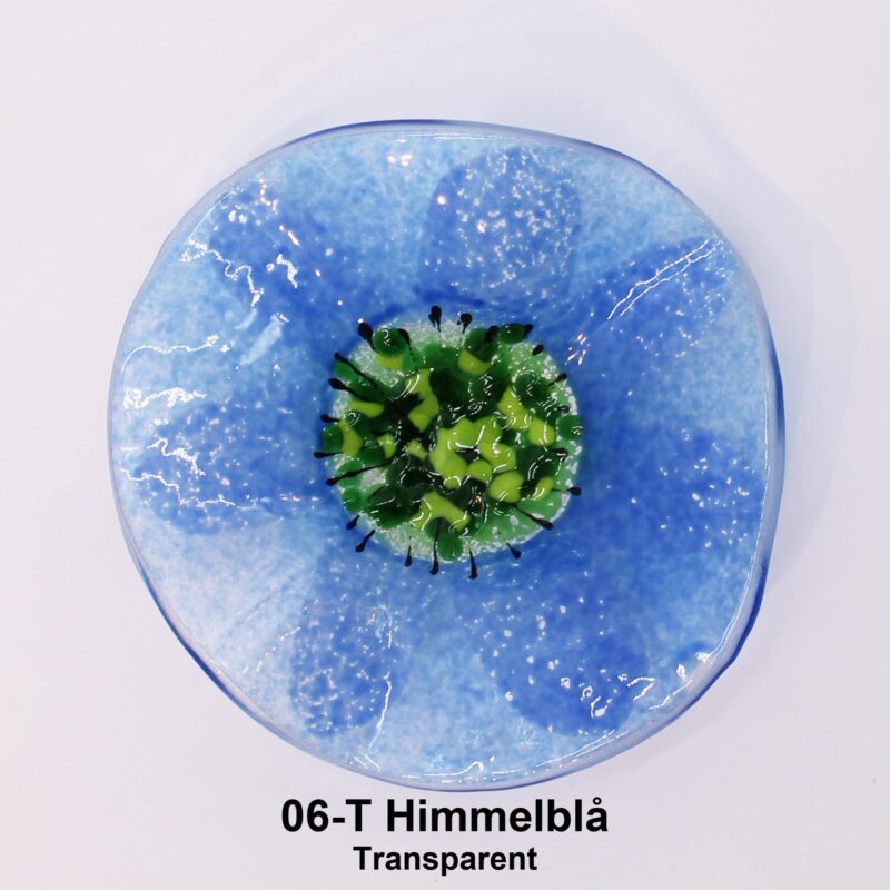Himmelblå sommerblomst fra Grevelsgaard Glas