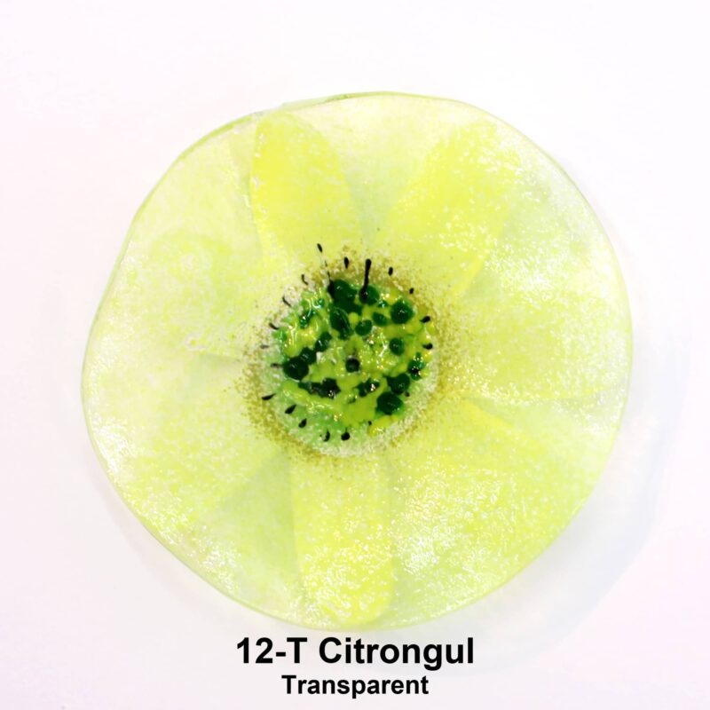 Citrongul sommerblomst fra Grevelsgaard Glas