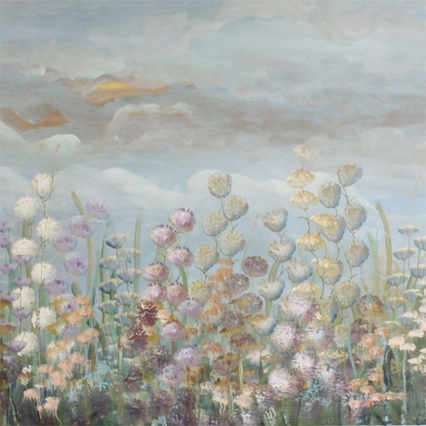 Sommertid. Maleri af Anita Krøjgaard (B * H: 120 * 60 cm)