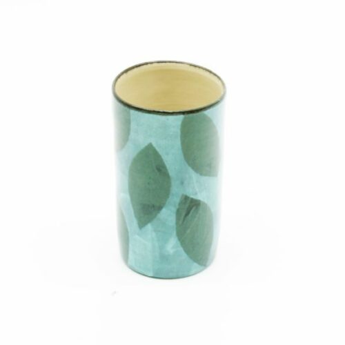 Annette Printz - Blå og grøn cylinderformet vase/krus