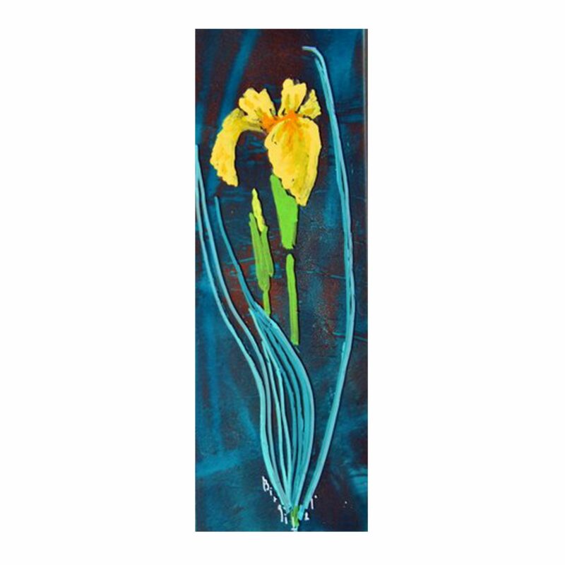 Maleri af irisblomster