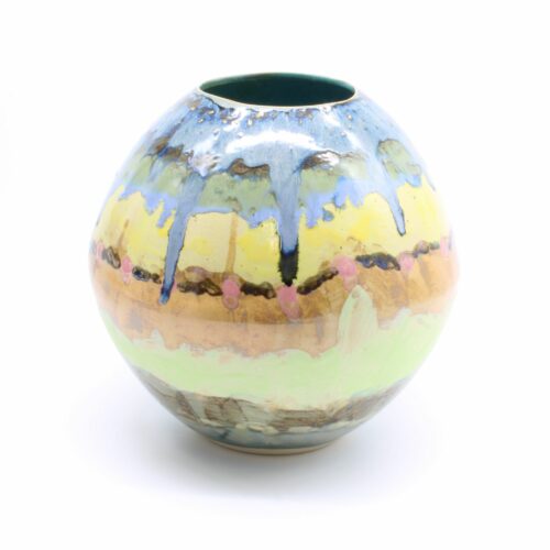 keramisk vase i mange farver