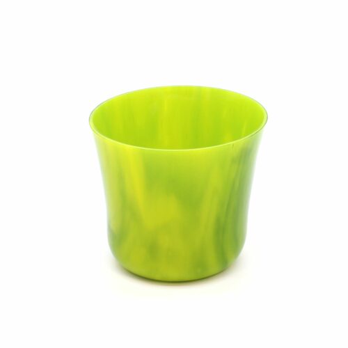 Grøn glasskål