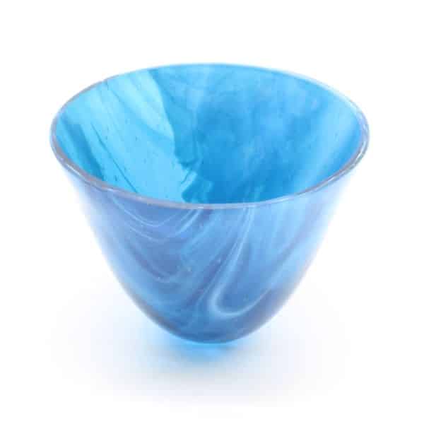 Bettina Vahle - Glasskål udført i blålige nuancer