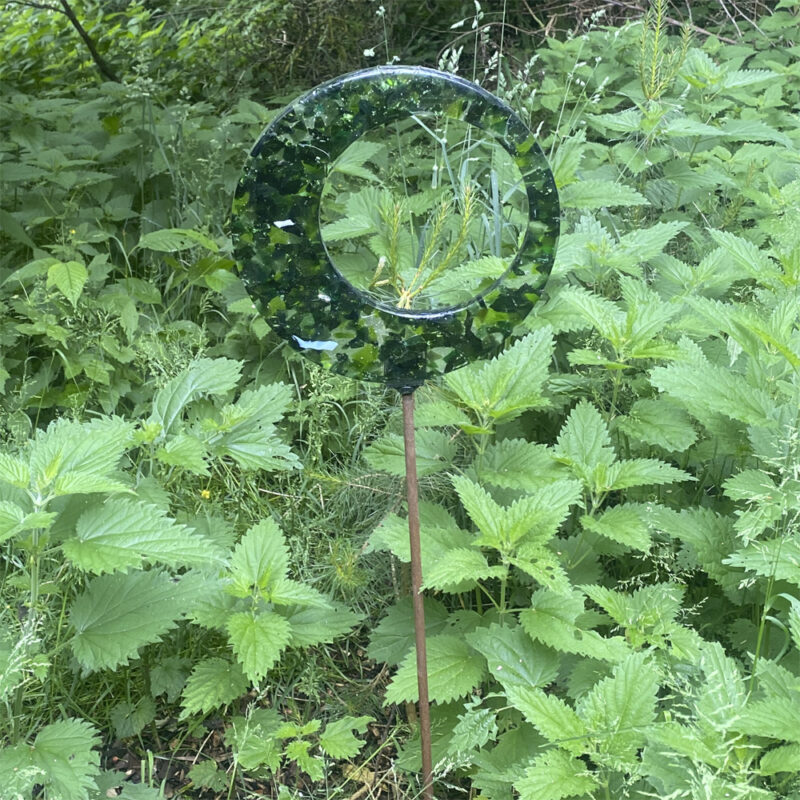 Bettina Vahle - Green circles. ø: 39 cm