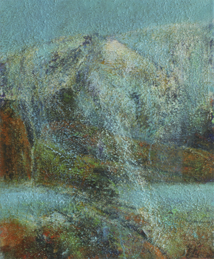Gunpowder from ice. Maleri af Ellindur Egilstrøð. B * H: 50 * 60 cm