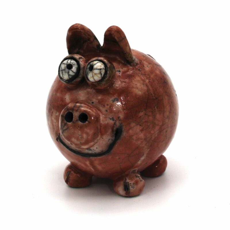 Henrik Kjær, Figur af gris i brunlig glaseret keramik