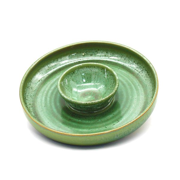 Tapasfad grøn keramik