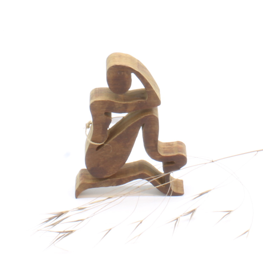 Tænkeren. Skulptur udført af Johnny Havtorn. B*H: 10*12 cm
