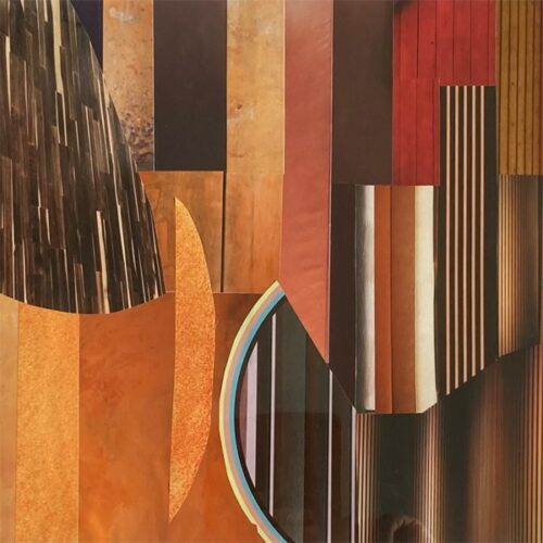 Abstrakt komposition 01. Collage af Niels Ravn (B * H: 52 * 42 cm)