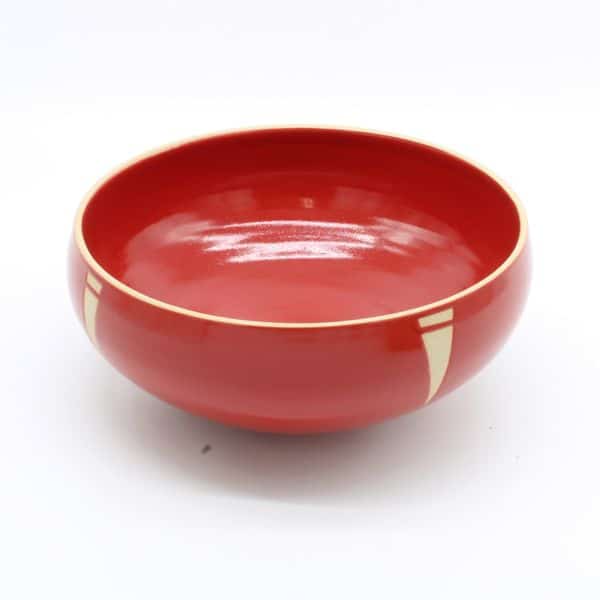 Nanna Skibsted - Keramikfad med rød glasur