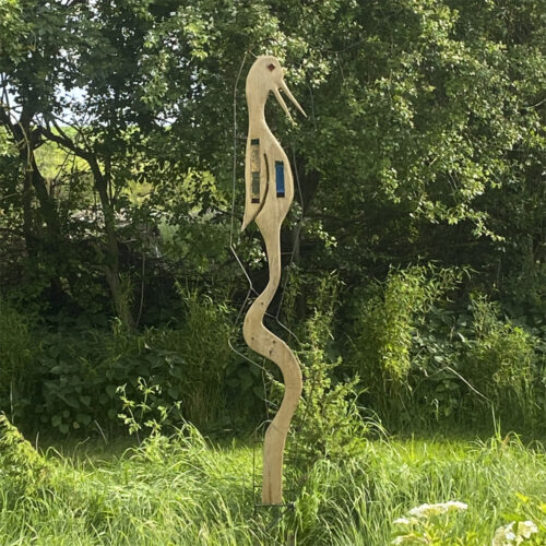 Find horisonten. Skulptur af Ole Melin-Nielsen (B*H: 40 * 245 cm)
